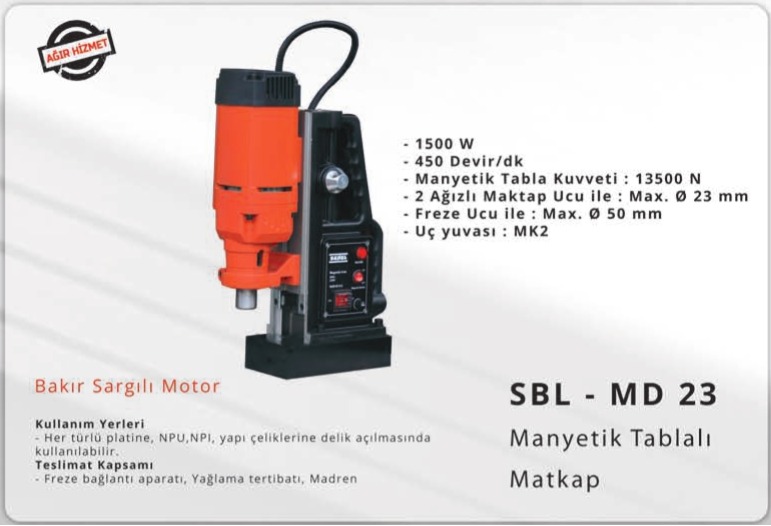 SBL-MD23 MANYETİK TABLALI MATKAP
